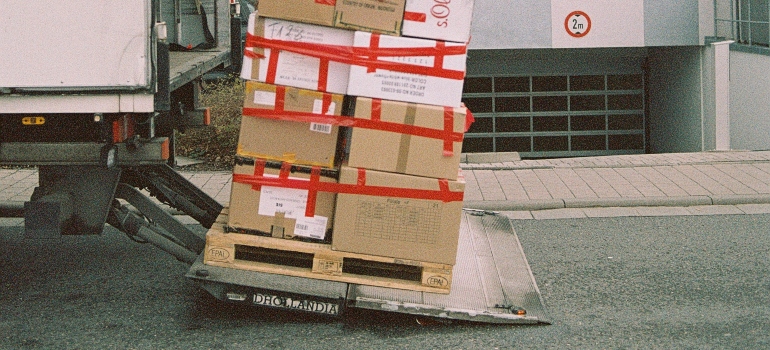 Loaded boxes not picked up